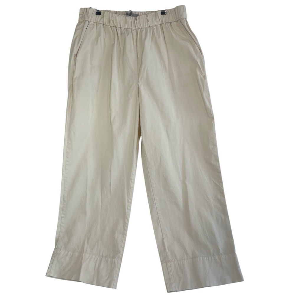 Everlane Easy Pant Organic Cotton Women’s 16 Wide Leg High Rise Neutral Cream - Picture 7 of 16